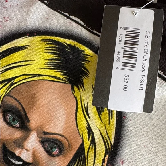 ‼️BLOWOUT SALE‼️5/$25 Black Tiffany Valentine Graphic T-Shirt - Picture 5 of 8